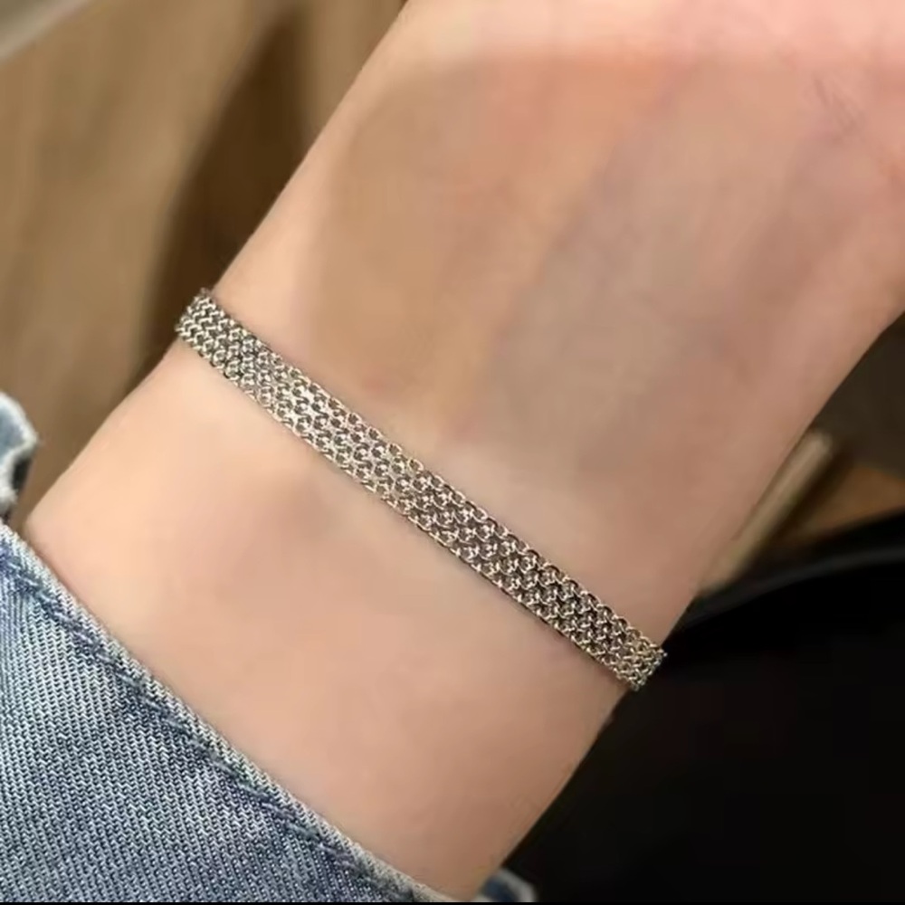 Exquisite Weaving Mesh Bracelets Stainless Steel